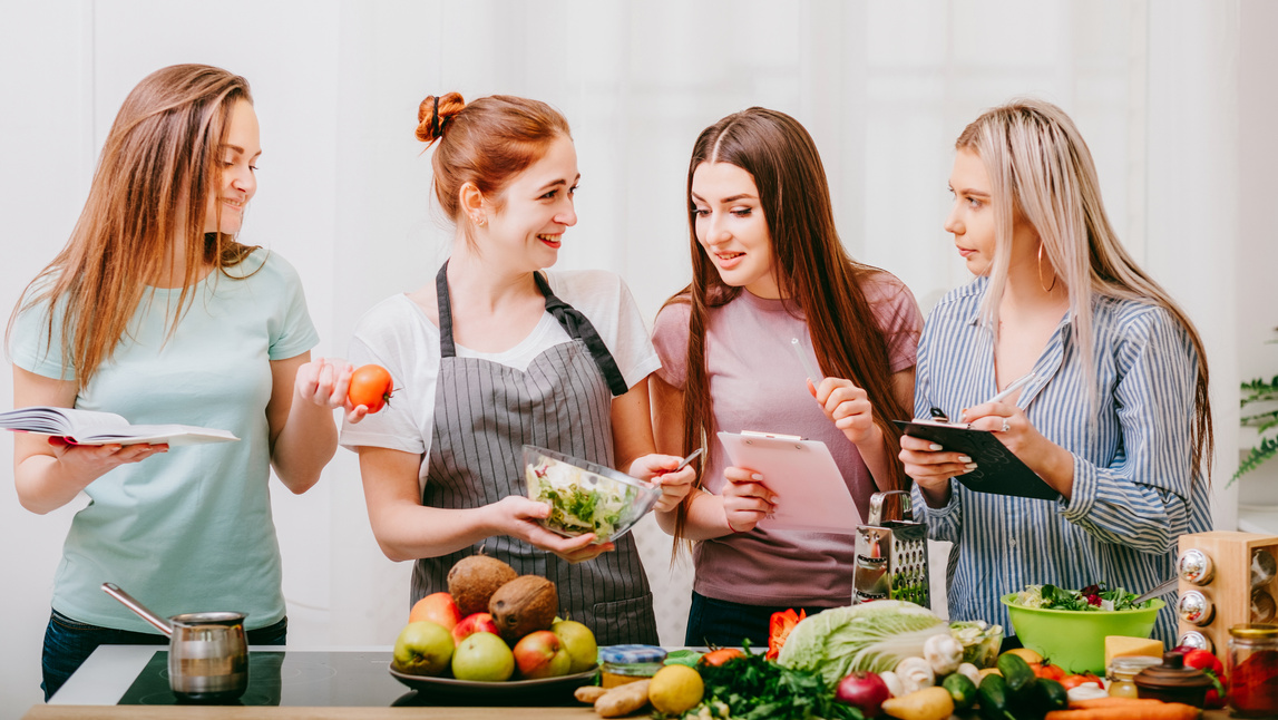 culinary class healthy eating course women cooking